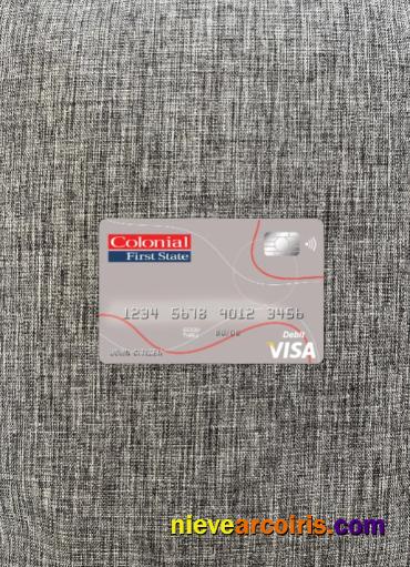 Australia Colonial First state bank visa card photolook
